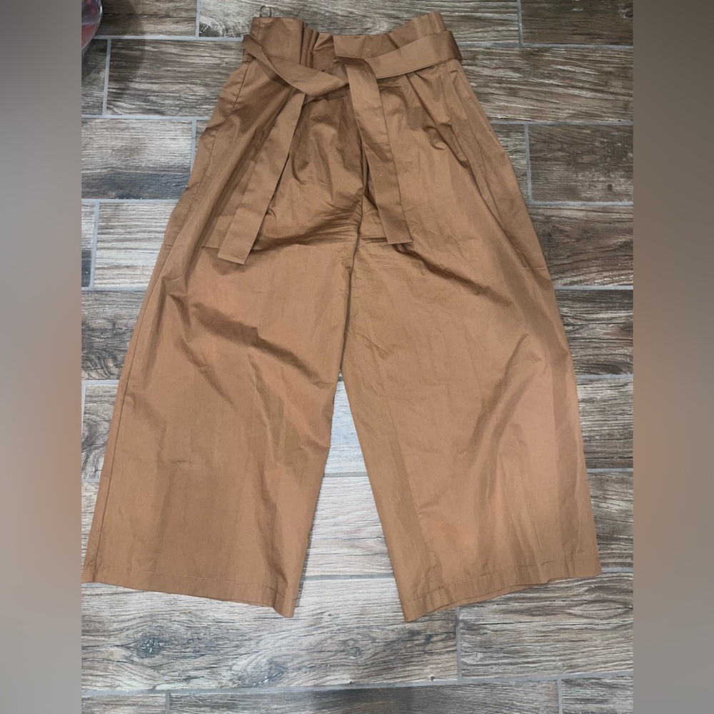 Exquise Pleated Tie-Front Trousers Pants Anthropologie - Picture 3 of 6